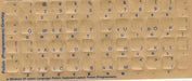 Polish Keyboard Stickers-Blue