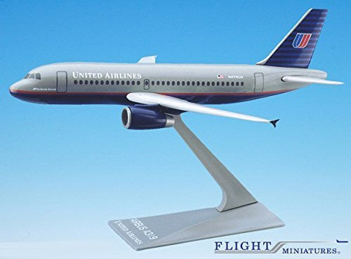 United (93-04) Airbus A319-100 Airplane Miniature Model Plastic Snap-Fit 1:200 Part#AAB-31900H-002