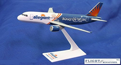 Allegiant Air Make-A-Wish A320-200 Avion Miniature Modèle Plastique Snap-Fit 1:200 Pièce # AAB-32020H-062