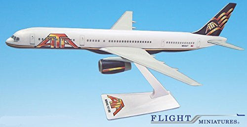 ATA (01-Cur) 757-200 Modelo de avión en miniatura Plástico Snap-Fit 1:200 Parte # ABO-75720H-051