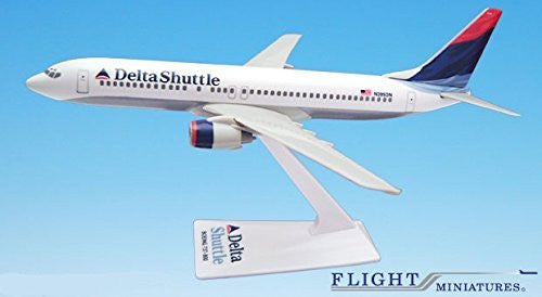 Delta Shuttle (00-07) 737-800 Modelo de avión en miniatura Plástico Snap-Fit 1:200 Parte # ABO-73780H-022