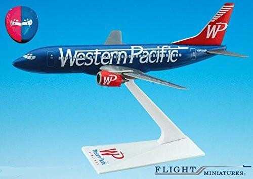 Western Pacific "Split" 737-300 Modelo de avión en miniatura Plástico Snap-Fit 1:200 Parte # ABO-73730H-010