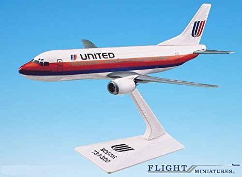 United (76-93) 737-300 Avion Miniature Modèle Plastique Snap Fit 1:180