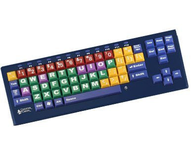 KinderBoard Large Key and Large Print Keyboard - English (US) Keyboard with Wired USB Connection