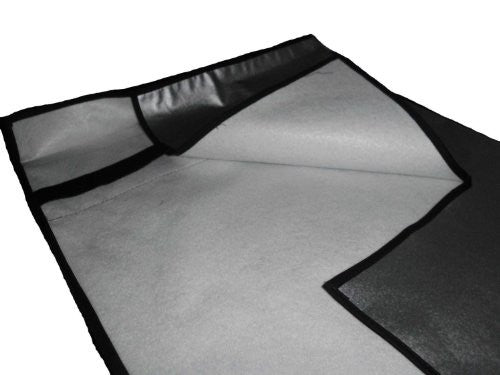 Large Flat Screen TV (39") Vinyl Padded Dust Silver Color Covers Ideal for Outdoor Locations