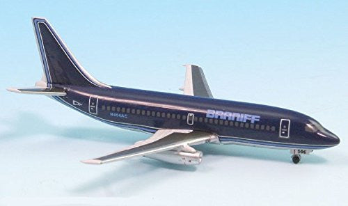 InFlight 200 Braniff Ultra N464AC 737-200 1:500 Scale Die-Cast Model Airplane