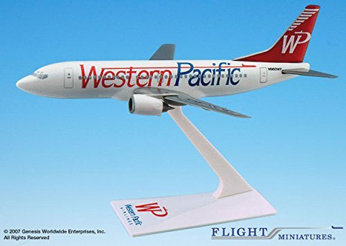 Western Pacific Thrifty 737-300 Airplane Miniature Model Plastic Snap-Fit 1:200 Part#ABO-73730H-011