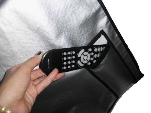 Large Flat Screen TV / LED / HDTV Vinyl Padded Dust Covers With Remote Control Pocket