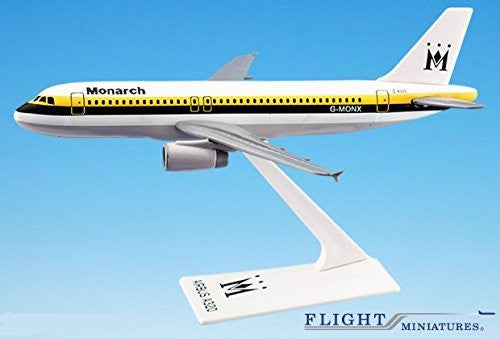 Monarch British Airline (84-02) A320-200 Airplane Miniature Model Plastic Snap-Fit 1:200 Part# AAB-32020H-012