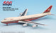 ALIA Red Schemed JY-AFA 747-200 Modelo de avión en miniatura fundido a presión 1:500 Parte # A015-IF5742006