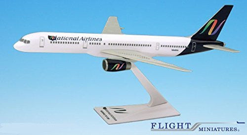 National (99-02) 757-200 Airplane Miniature Model Plastic Snap Fit 1:200 Part# ABO-75720H-044