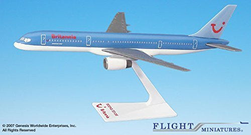 Britannia (NC) 757-200 Airplane Miniature Model Plastic Snap-Fit 1:200 Part#ABO-75720H-055