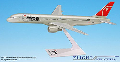 Boeing 757-200 Northwest Airlines modelo a escala 1/200 de Flight Miniatures #ABO-75730H-006