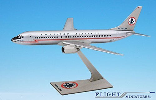 American "Astrojet" 737-800 Airplane Miniature Model Snap Fit Kit 1:200 Part# ABO-73780H-200