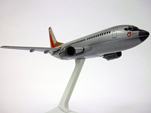 Southwest Silver One 737-300 Avion Miniature Modèle Plastique Snap Fit 1:200 Pièce # ABO-73730H-201