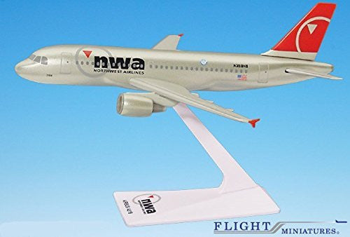 Northwest (03-09) A319-100 Modelo de avión en miniatura Plástico Snap-Fit 1:200 Part#AAB-31900H-006