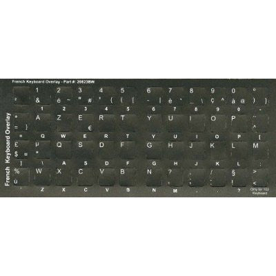 AZERTY Non-transparent Opaque French Keyboard Stickers