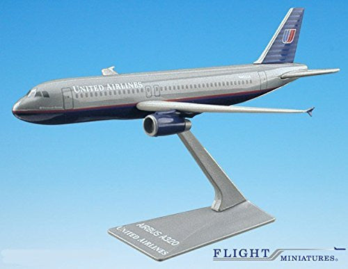 United (93-04) Airbus A320-200 Avión Miniatura Modelo Plástico Snap Fit 1:200 Parte # AAB-32020H-009