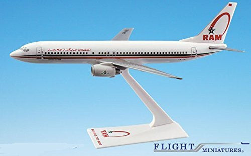 Flight Miniatures Royal Air Maroc Boeing 737-800 Modelo en miniatura de avión Snap Fit 1:200 Parte # ABO-73780H-006