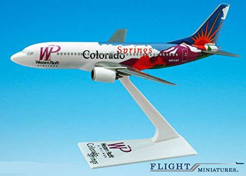 Western Pacific Colorado Boeing 737-300 Avión Miniatura Modelo Plástico Snap Fit 1:200 Parte # ABO-73730H-401