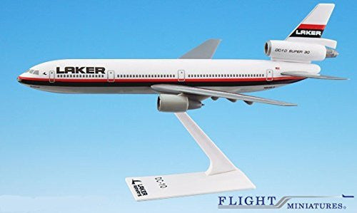 Laker Airways DC-10 Avion Miniature Modèle Plastique Snap-Fit 1:250 Part # ADC-01000I-017