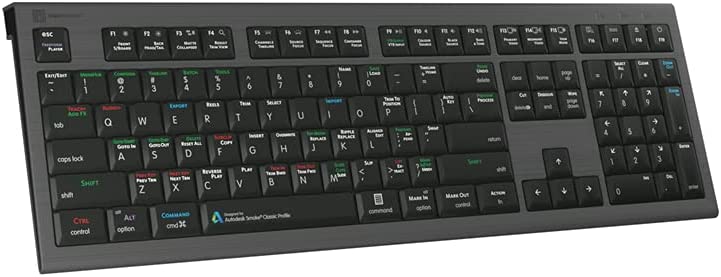 Logickeyboard Designed for Autodesk Smoke Compatible with MacOS- Astra 2 Backlit Keyboard # LKB-SMOKE-A2M-US