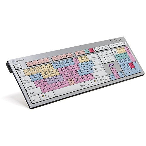 Logickeyboard Outils Avid Digidesign Pro Clavier PC Slim Line | Raccourci clavier imprimé pour Avid Pro Tools - LKBU-PT-AJPU-US