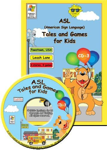 ASL American Sign Language Tales and Games for Kids #3- Leash Lane for Windows Only