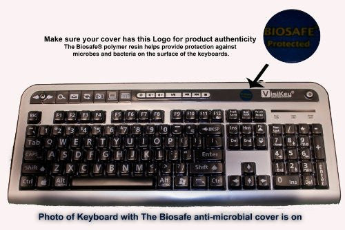 Biosafe Anti Microbial Keyboard Cover for VisiKey Keyboards