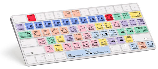 LogicKeyboard Adobe Premiere Pro CC - Cubierta de teclado de acceso directo codificado por color Apple Magic Parte n.° LK-LS-PPROCC-MAGC