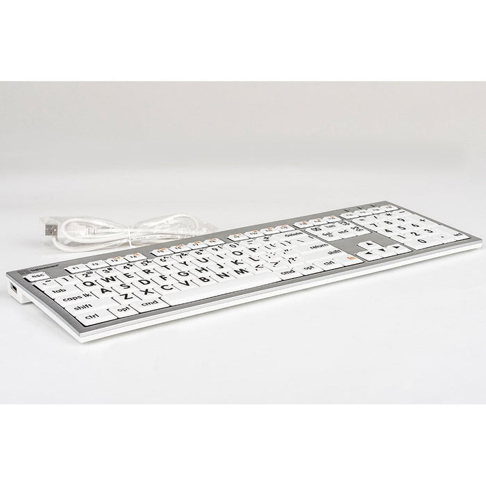 Black on White Mac ALBA Keyboard