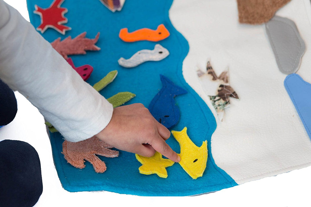 Handmade - Sea Habitat Story Board (16" x 1" x 12") - Made by Women Artisans