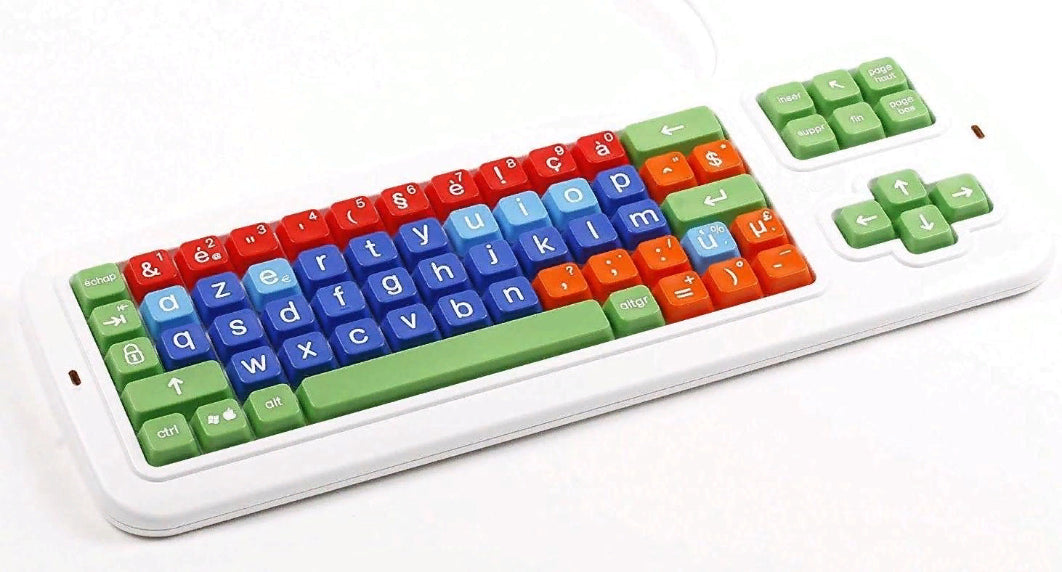 belgian Large Print solid Spill proof Mechanical Keyboard