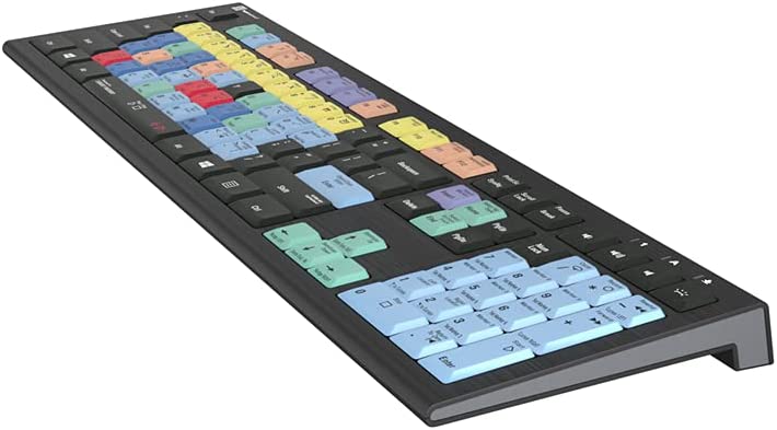 Logickeyboard Designed for Steinberg Cubase 11 & Nuendo 9 Compatible with Win 7-10 - Astra 2 Backlit Keyboard # LKB-CBASE-A2PC-US