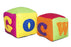 Juego de bloques de letras inglesas hechos a mano, cada bloque mide (3 x 3 x 3 pulgadas) (juego de 2), fabricado por mujeres artesanas