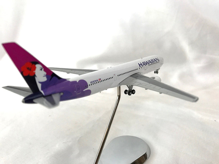 Hawaiian Airlines Boeing 767-300ER Diecast Airplane Model N583HA With Chrome Stand 1:400 Scale Part# GJHAL1562