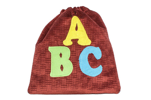 Handmade English Alphabet Bag - Measures (8" x 1" x 9")