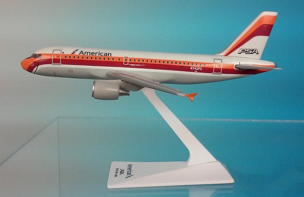 American/PSA A319-100 Airplane Miniature Model Diecast 1:200  Part# AAB-31900H-009
