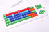 Clevy Color Coded Large Print solid Spill proof Mechanical Computer Keyboard
