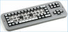 Large Print Mechanical solid spill proof Contrast Norwegian Keyboard
