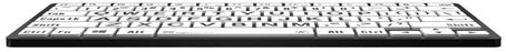 Logickeyboard LargePrint Black on White - PC Bluetooth Mini Keyboard for PC; Part # LKB-LPBW-BTPC-US