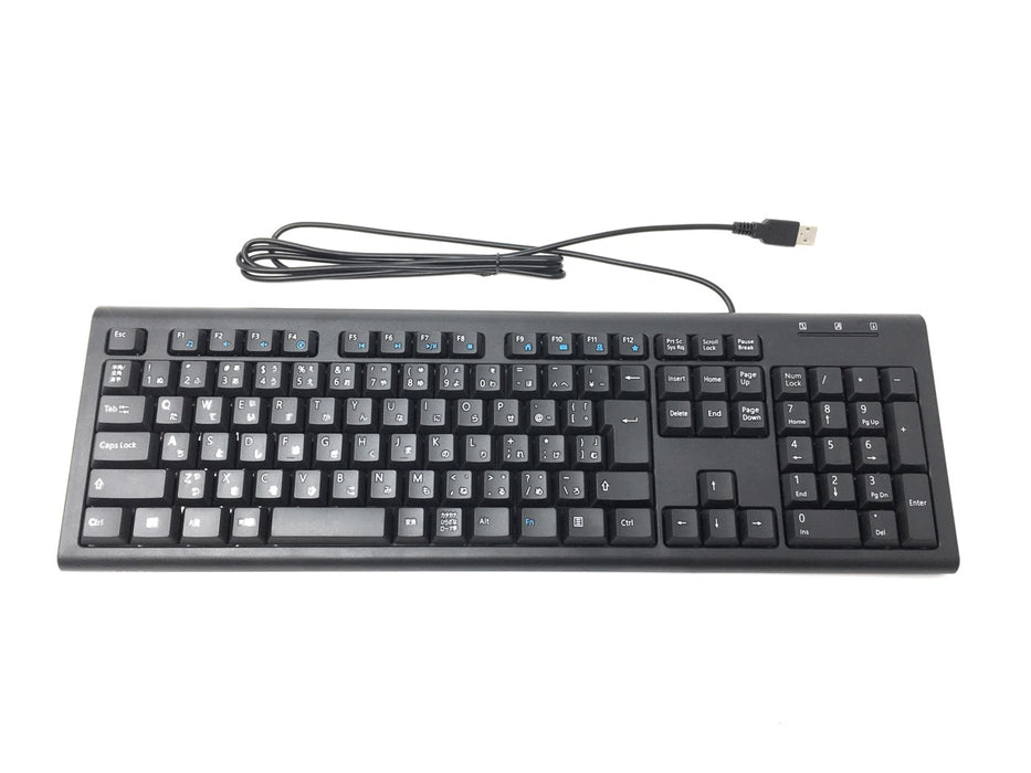 Solidtek Bilingual Japanese English Black USB Wired computer Keyboard